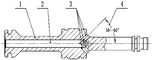 Valve rod of acting valve