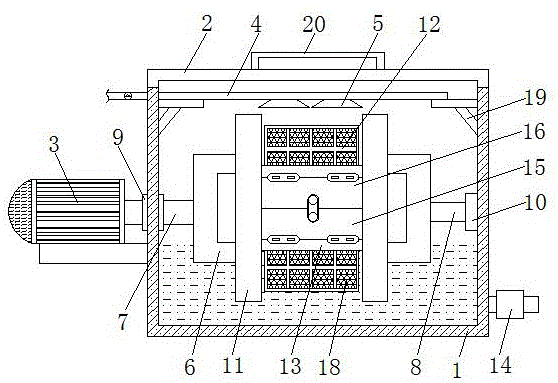 Efficient bean sprout cleaning machine