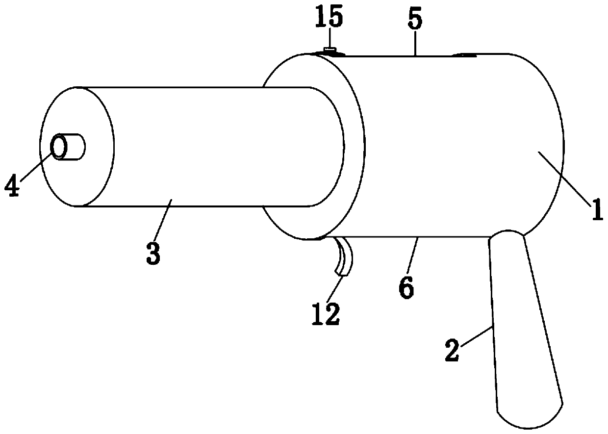 Effusion treatment device for neurosurgery clinics