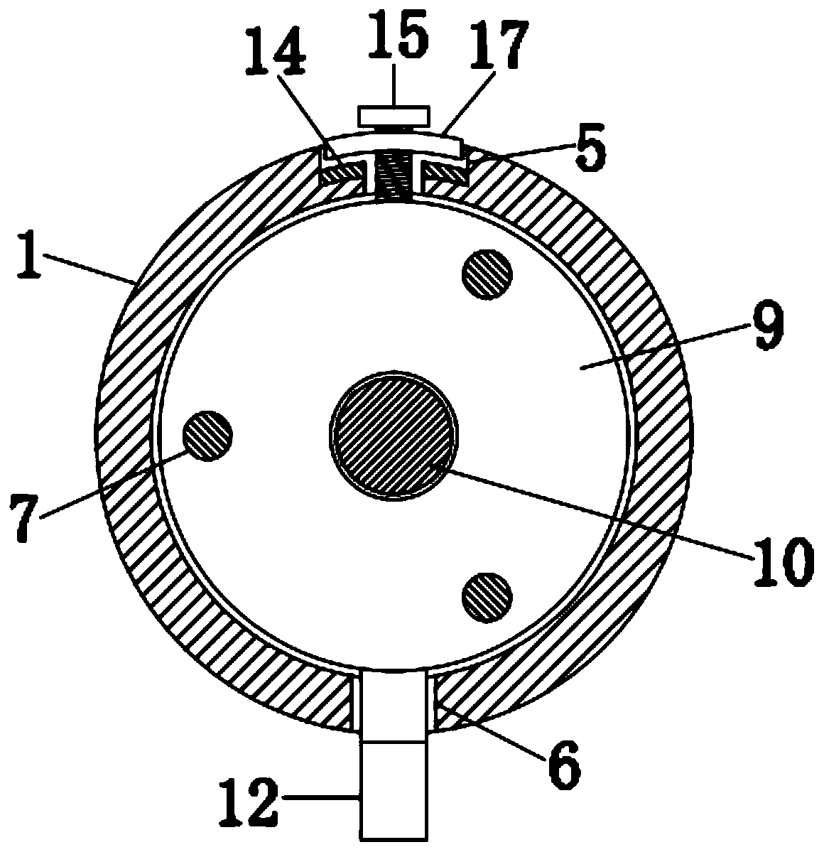 Effusion treatment device for neurosurgery clinics