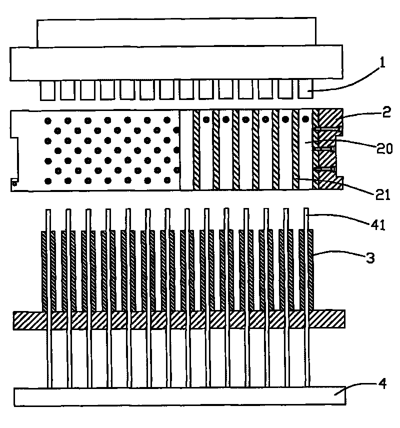 Core pulling molding device of pressure-type hollow brick machine