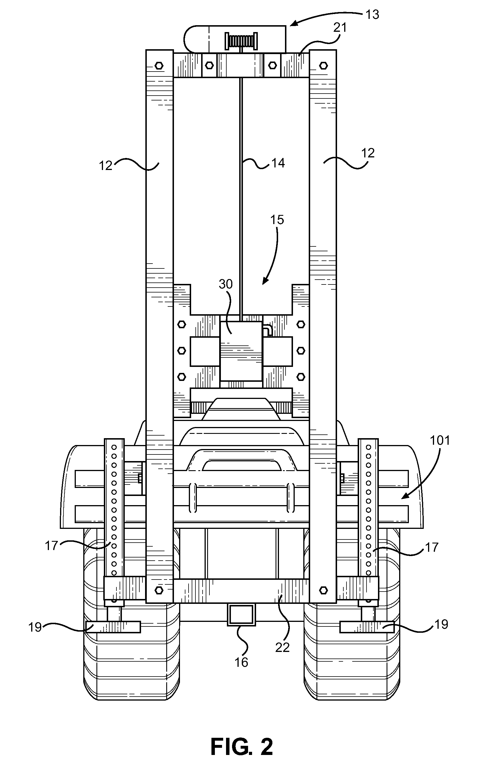 Vehicle-Attached Lifting and Tool Support Device