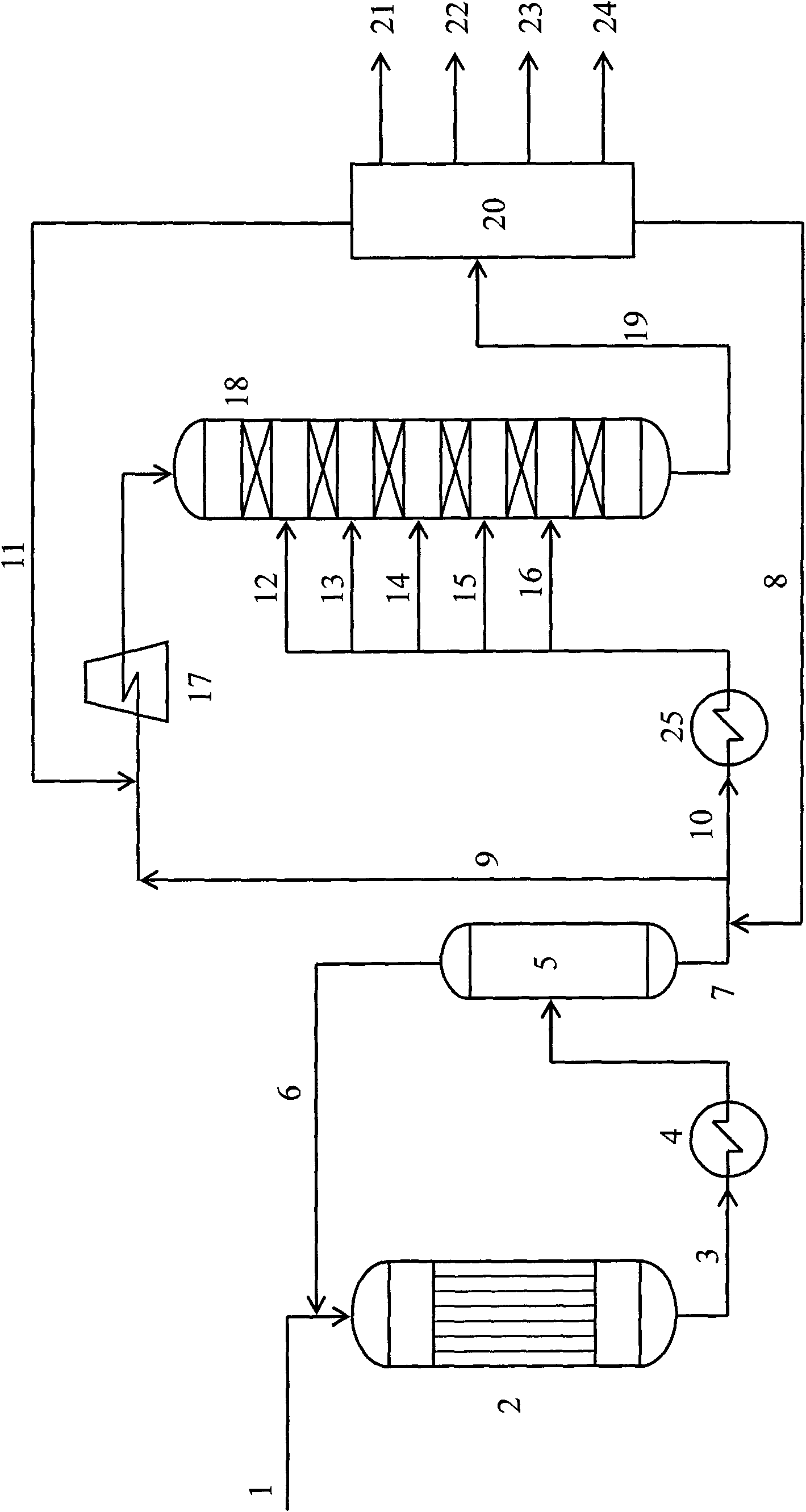 Method for directly preparing propylene from crude methanol