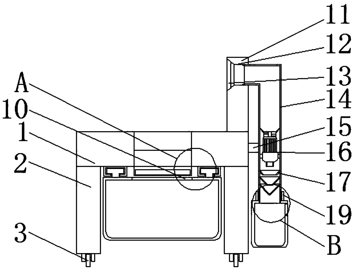 External dust-proof storage device for garment production