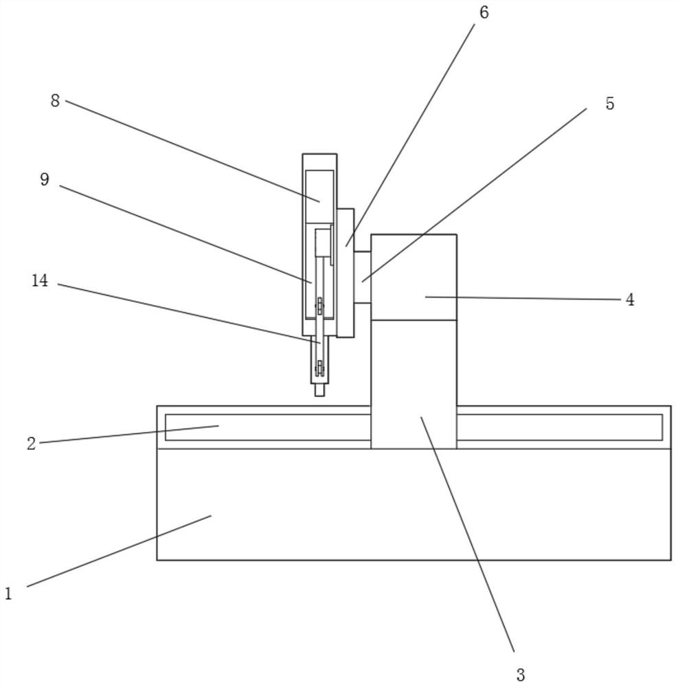 Tool deformation monitoring system for numerical control fixed beam type plano-boring and milling machine