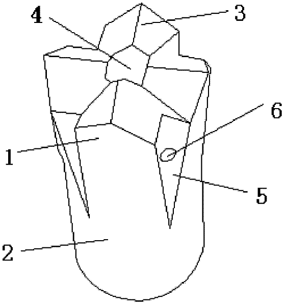 Cross drill bit