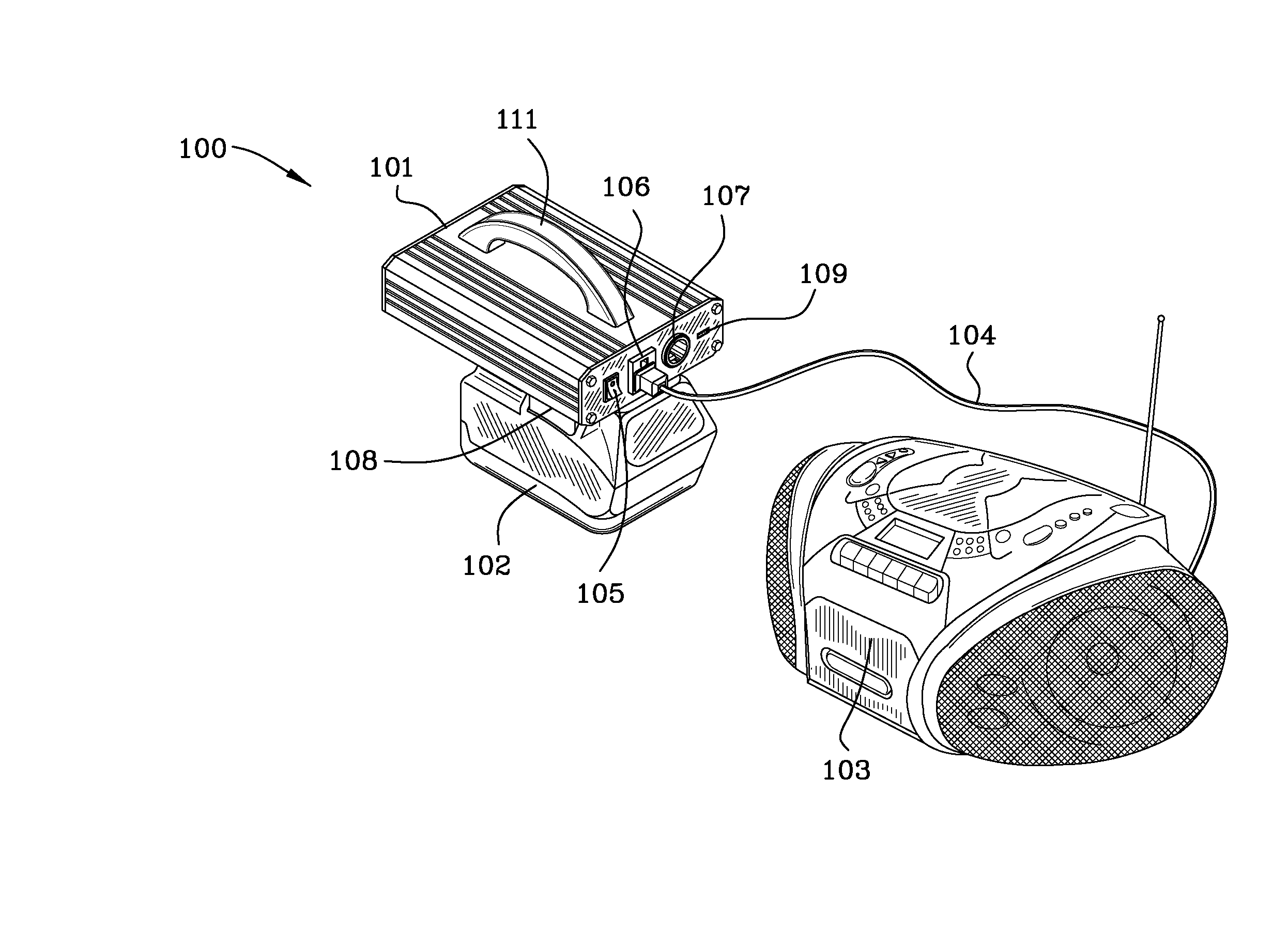 Cordless power supply