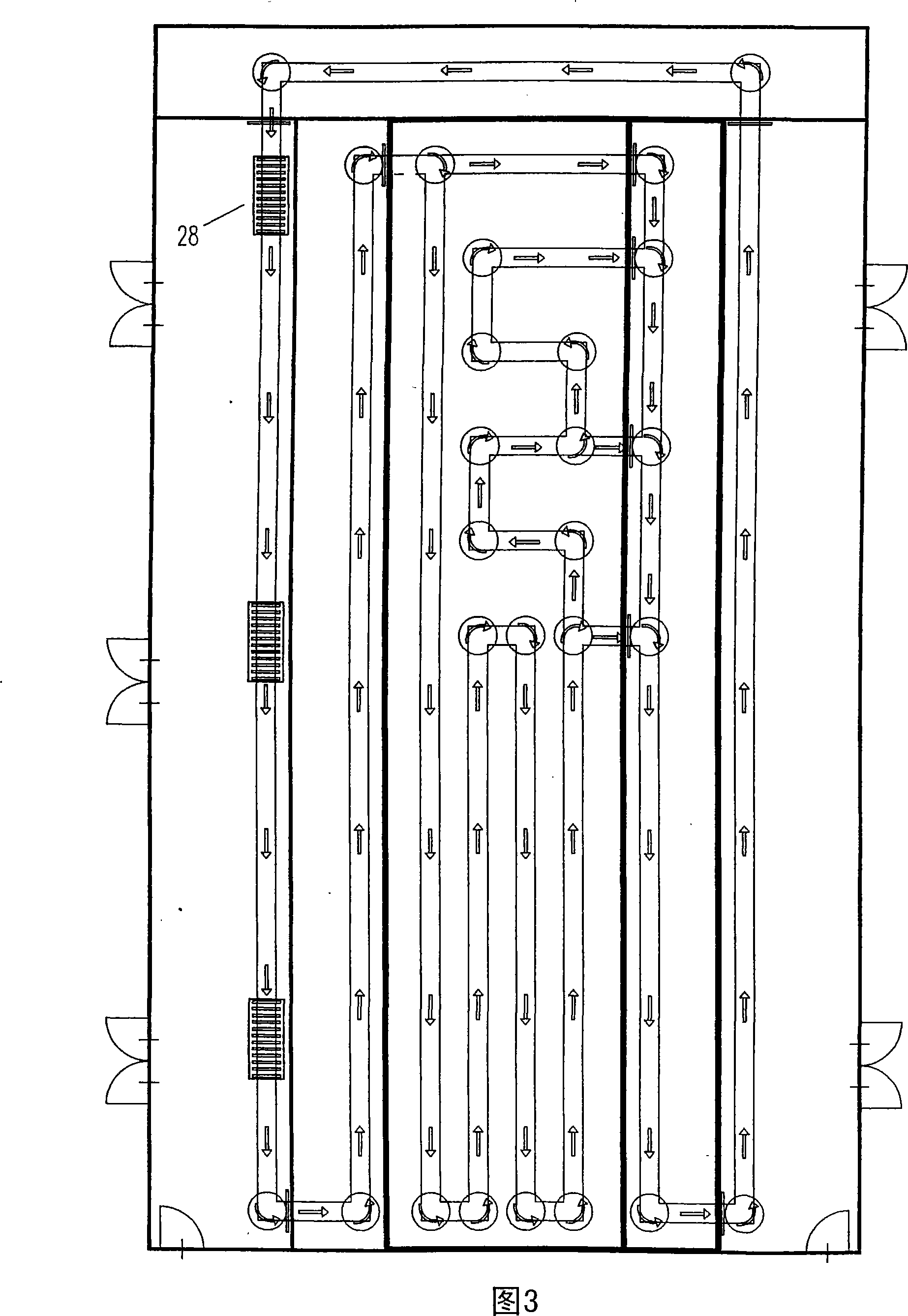 Aging room used for the last assembling process of LCD screen