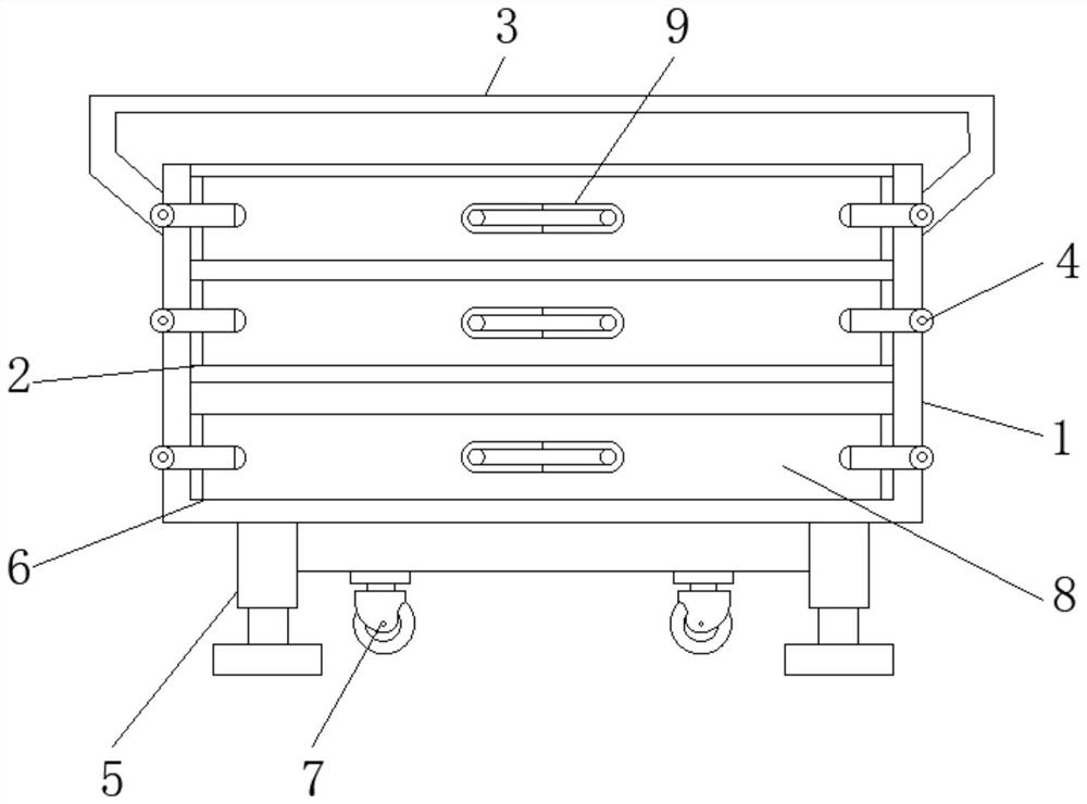 Transportation device for automobile parts