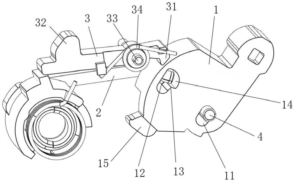 Opening and closing handle mechanism and plug-in circuit breaker