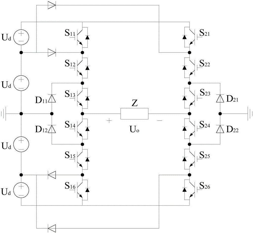 Transmitting circuit topology of electromagnetic prospecting transmitter and control method thereof