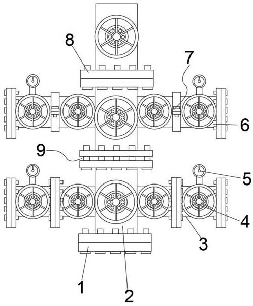 Single-pipe thermal recovery wellhead device