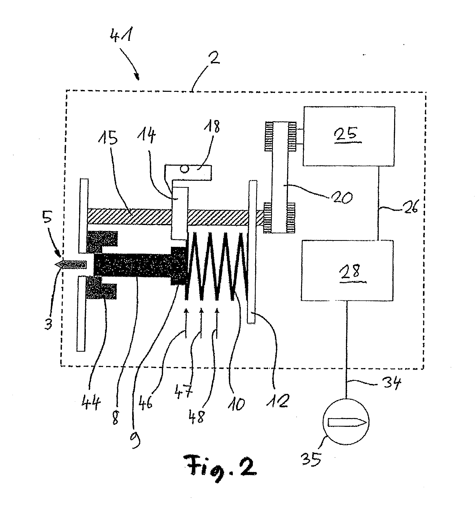 Electrically powered bolt setting device