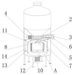 Blueberry and rosa roxburghii tratt fruit wine residue filtering device and brewing method