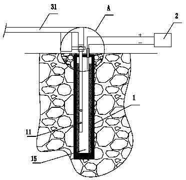 Safe and environment-friendly gas mixing heat energy expansion device and construction method