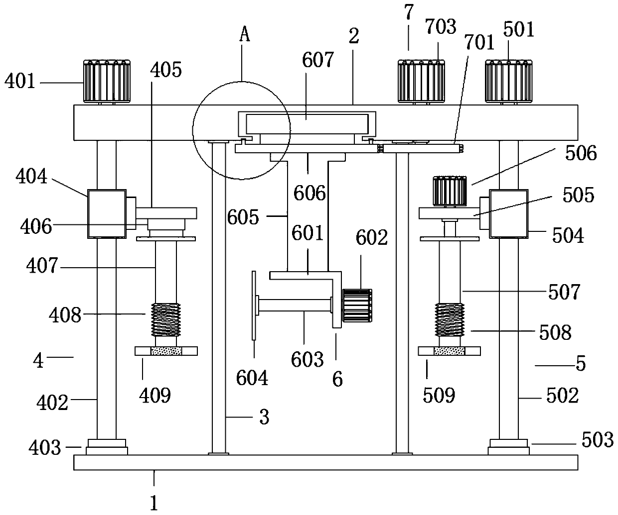 Cutting device for aluminum box adhesive tape processing