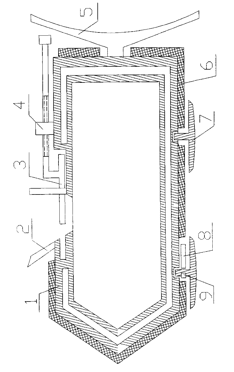 Molten steel sample transporting cylinder