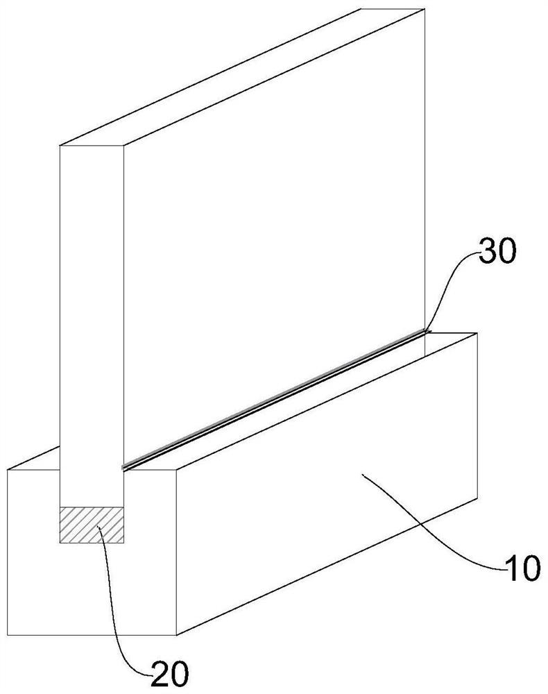 Automatic glass mounting structure