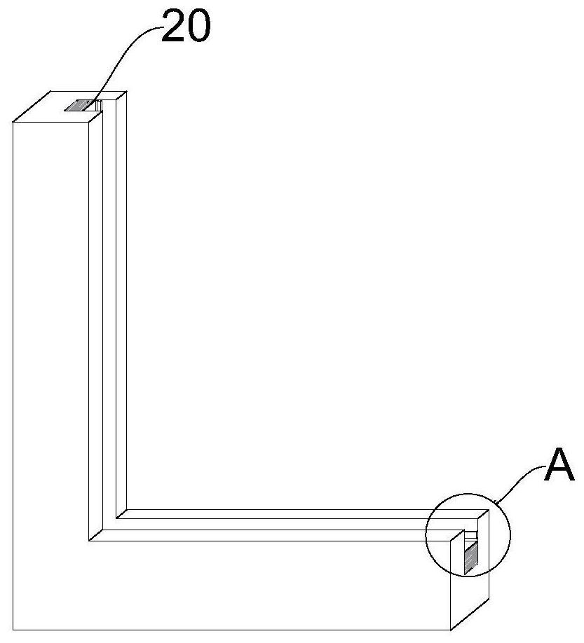 Automatic glass mounting structure