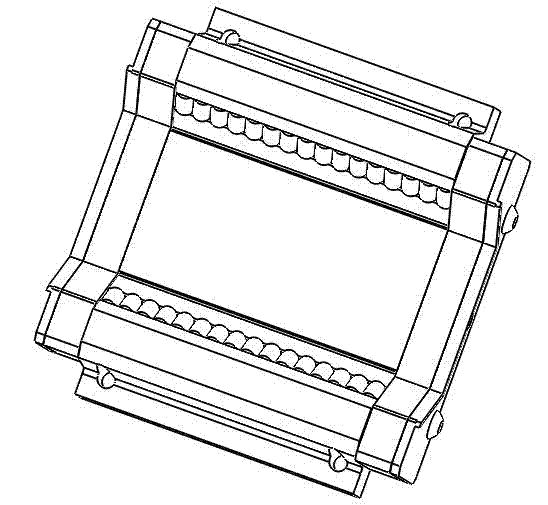 Novel linear rolling and sliding composite guide rail pair