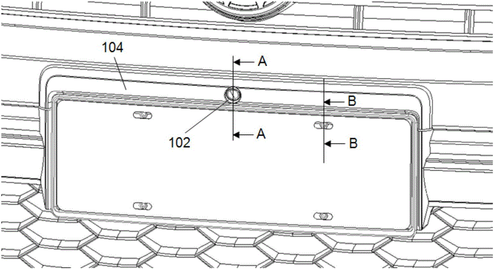 License plate frame support