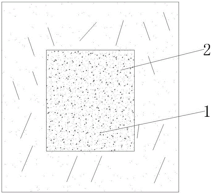 Cement-based composite restraint concrete compound column and manufacture method thereof