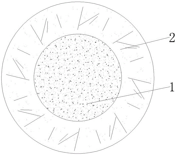 Cement-based composite restraint concrete compound column and manufacture method thereof