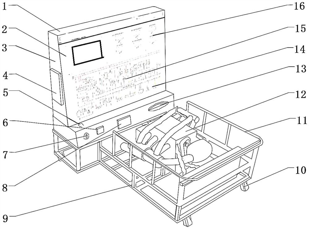 Diesel common rail engine detection experiment table