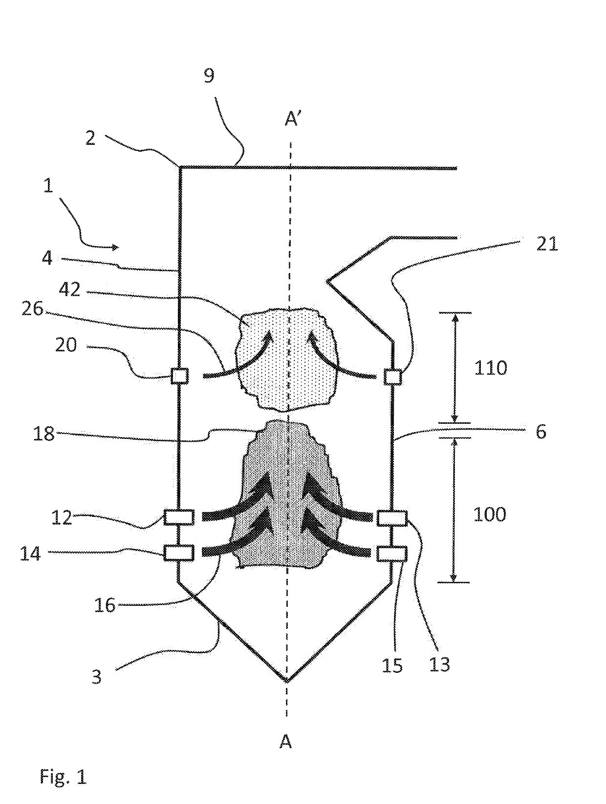 Over fire arrangement and method