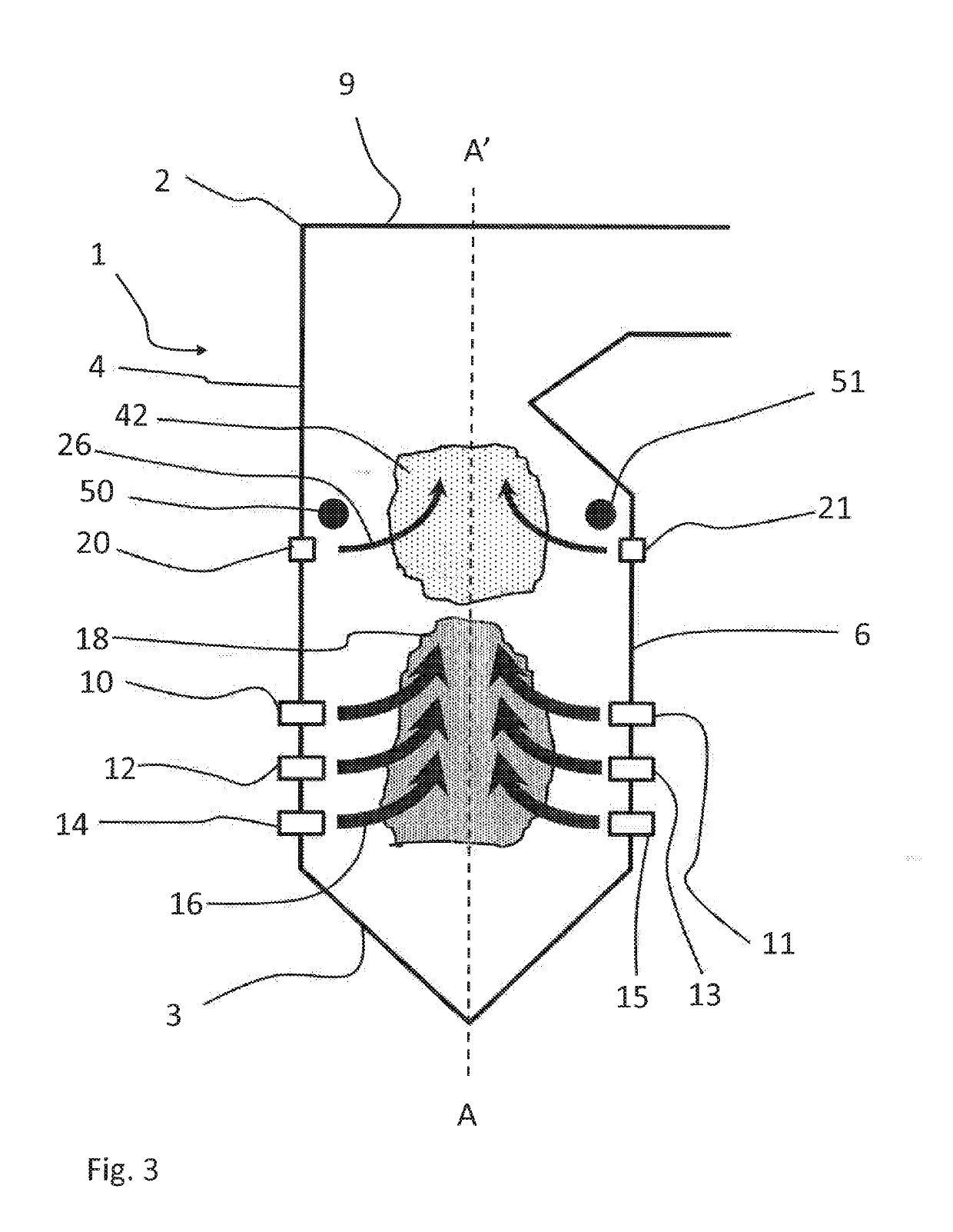 Over fire arrangement and method