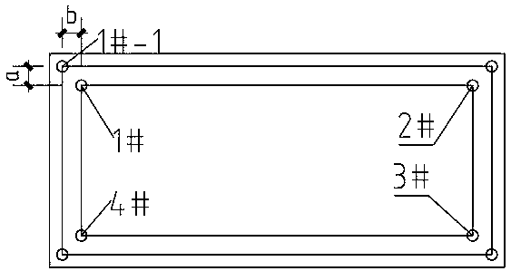 Method for measuring vertical and horizontal offset of positioning line