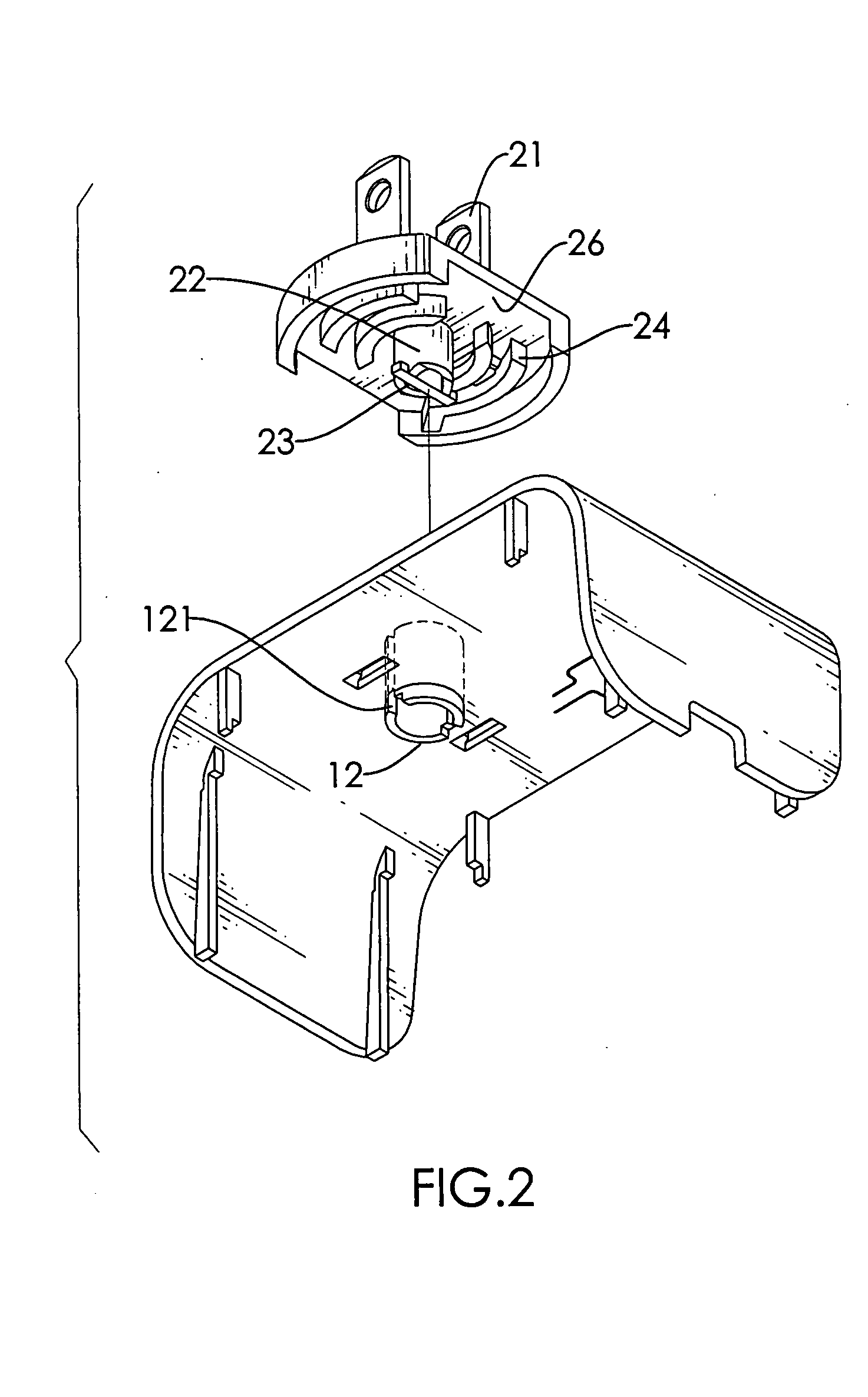 Securing device for a power supply adapter