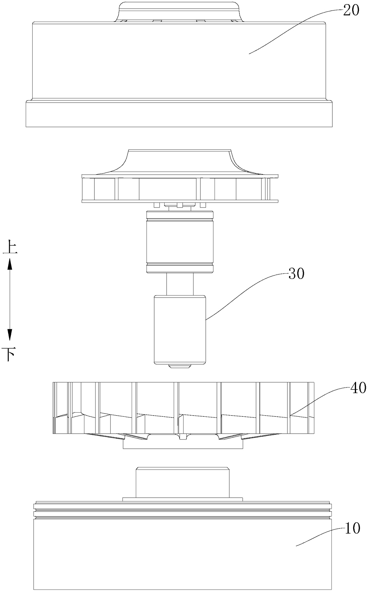 Air duct assembly of motor and motor with air duct assembly