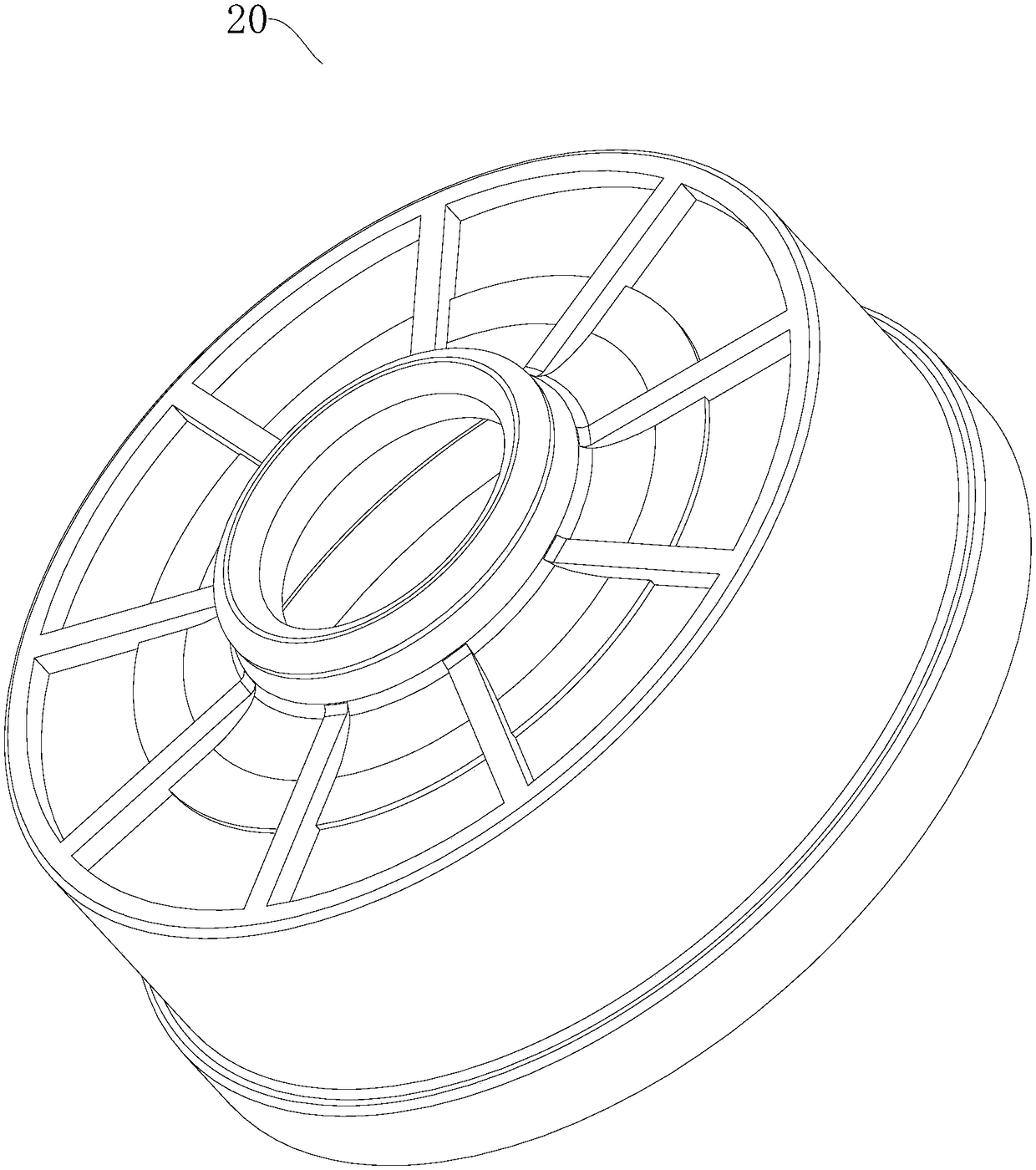 Air duct assembly of motor and motor with air duct assembly