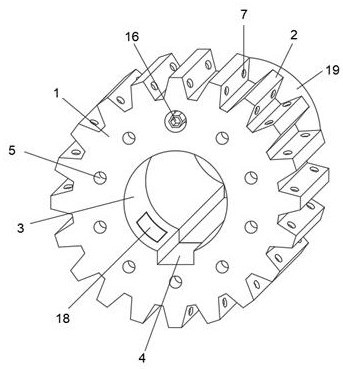 Multifunctional bogie end tooth