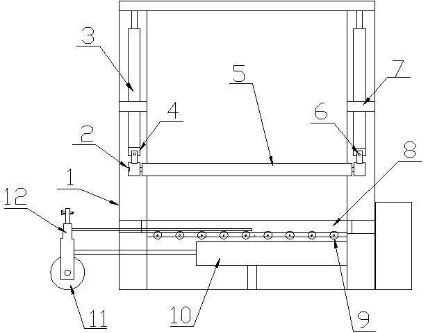 Hydraulic type veneer reeling machine