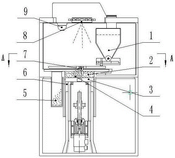 Multi-knife automatic knife changing type powder laying scraper knife device of 3D printer