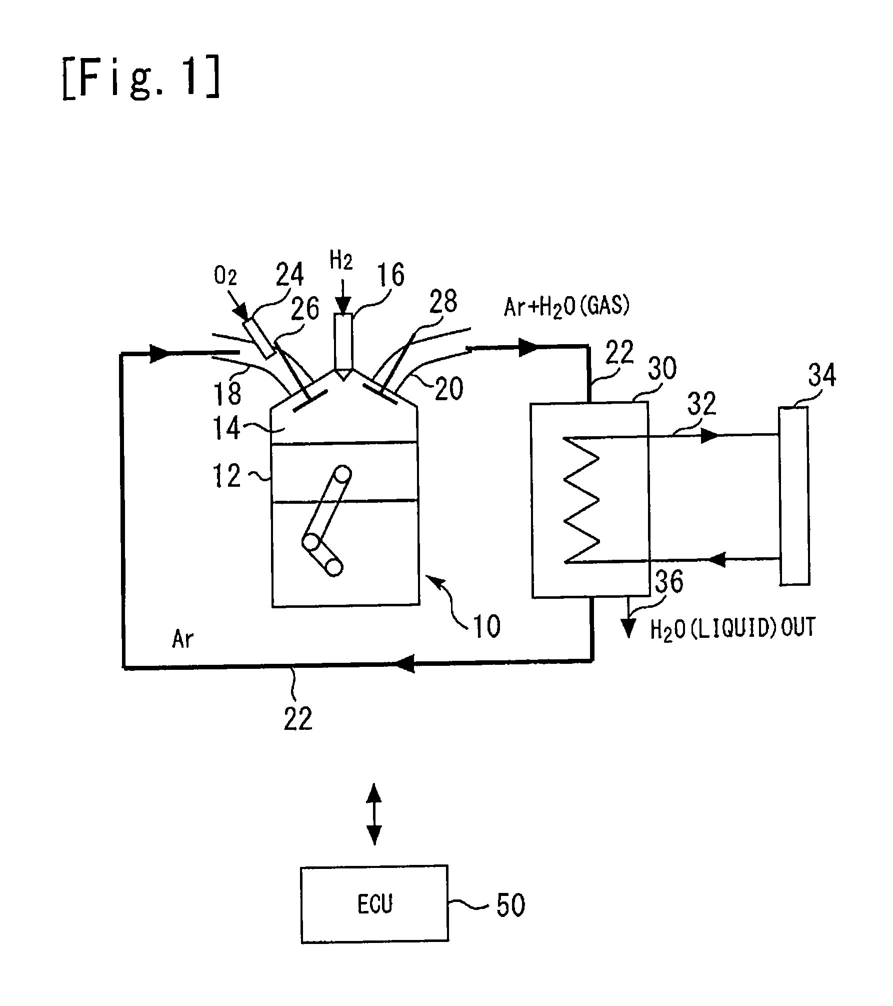 Working gas circulation type engine