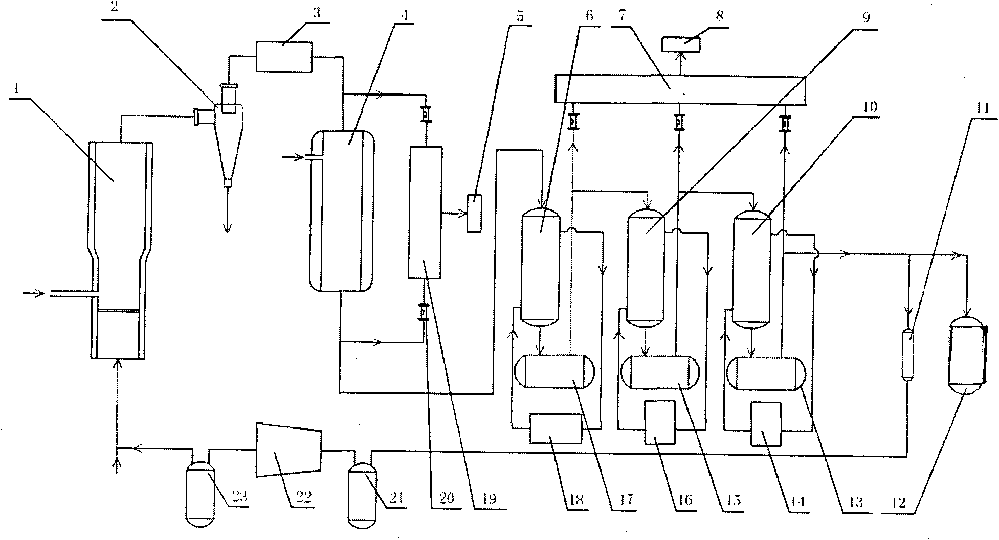 Regulation and control testing device for preparation of bio-oil through quick thermal cracking of biomass