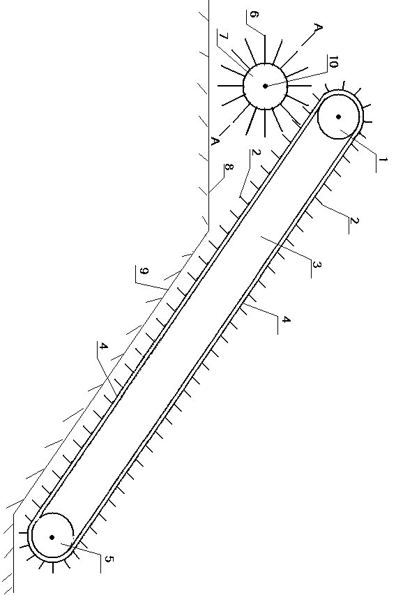 Round disc soil-cleaning device