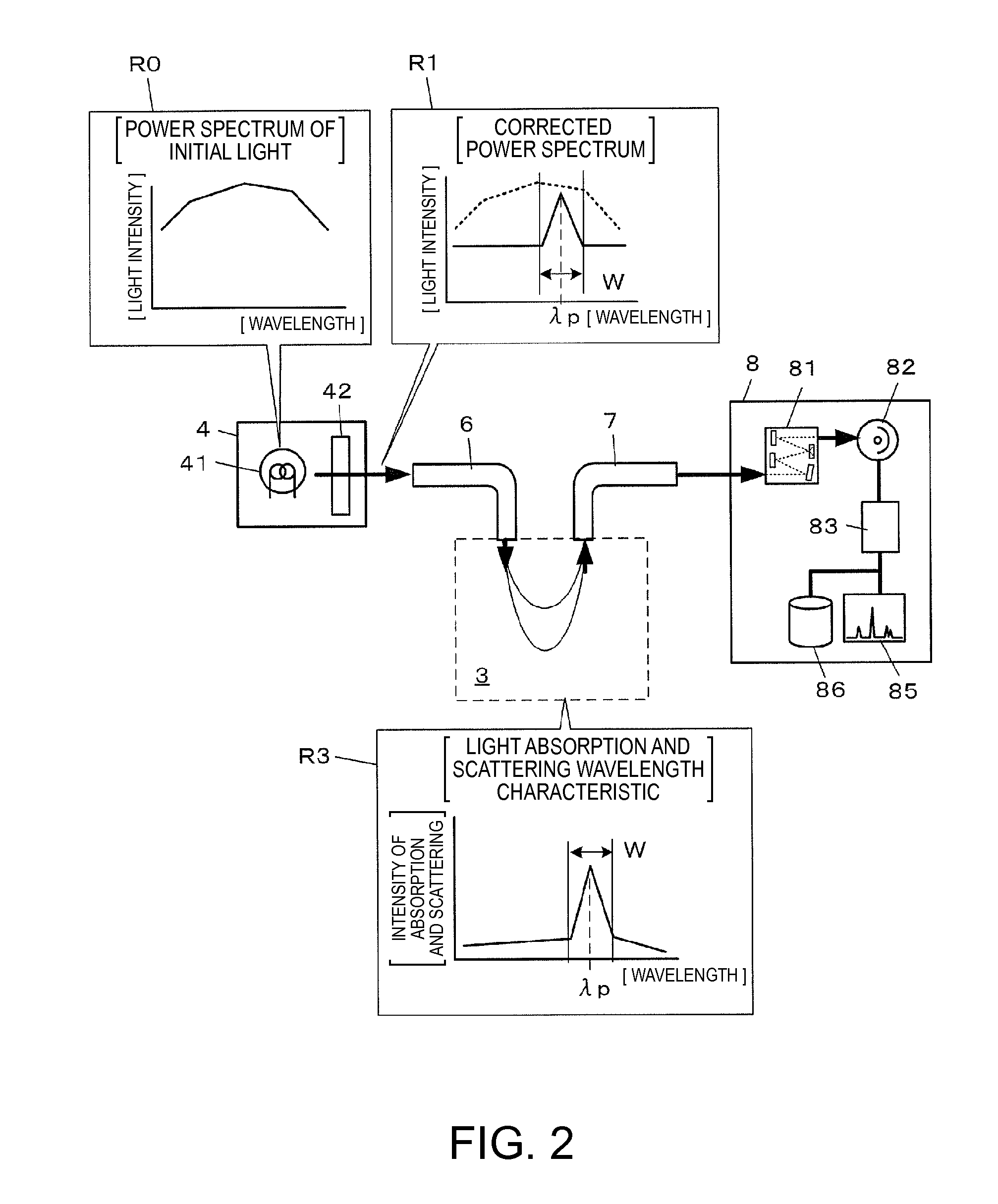 Living body measuring light source system and living body measurement apparatus