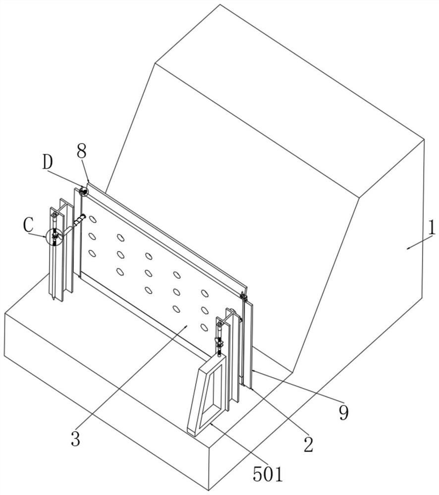 Slope protection device for urban road traffic engineering construction