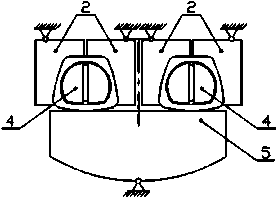 Elastic clamp applied to flat tongs for clamping special-shaped parts