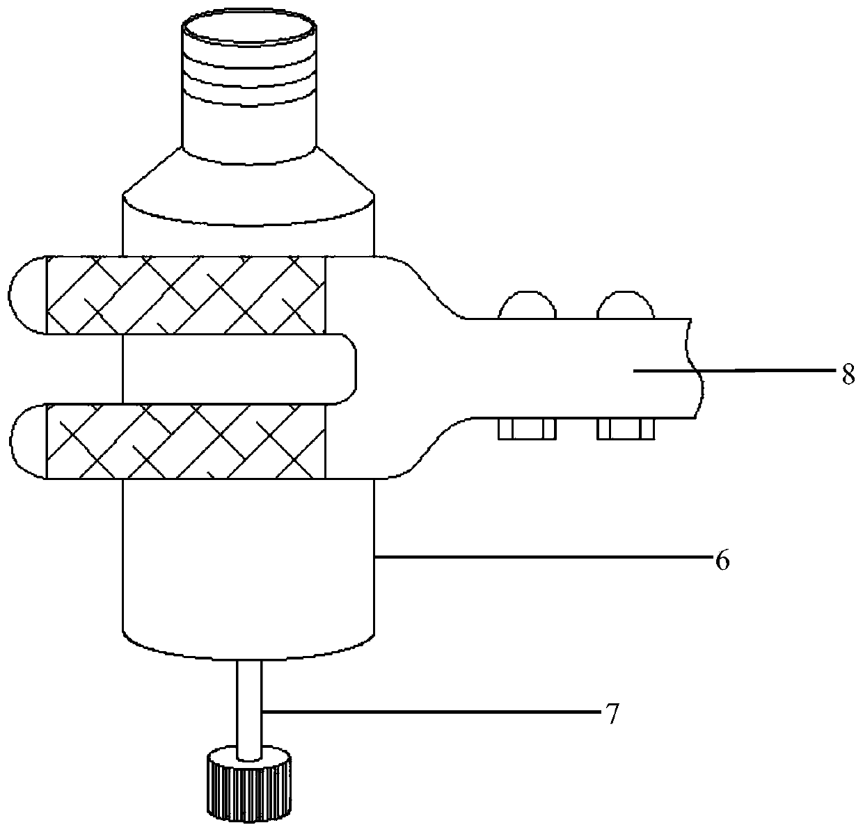 High-efficiency concentrated solution-liquid micro-extraction device and method capable of seamlessly combining chromatographic analysis