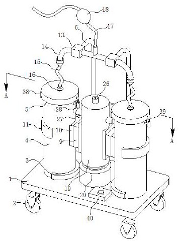 Pleural effusion suction device for cardiovascular surgery