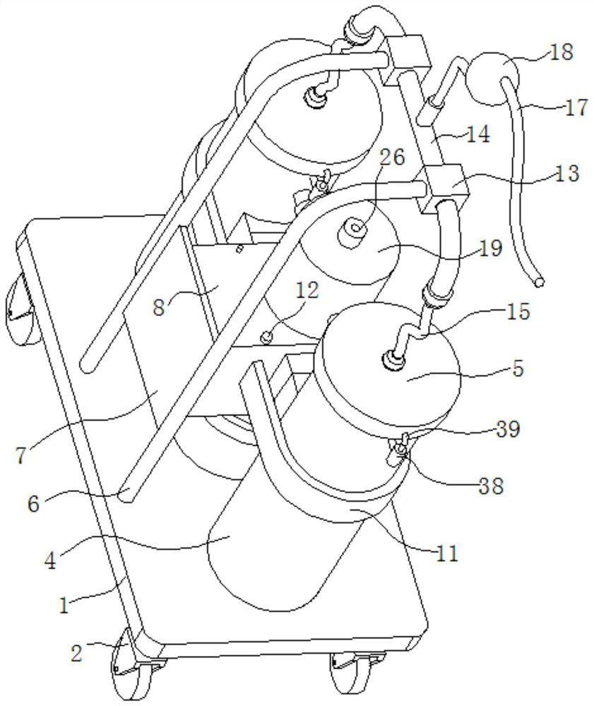 Pleural effusion suction device for cardiovascular surgery