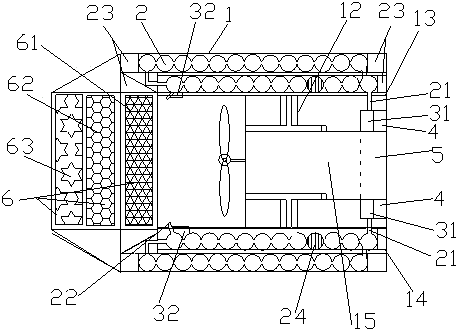 Muting device for air purifier