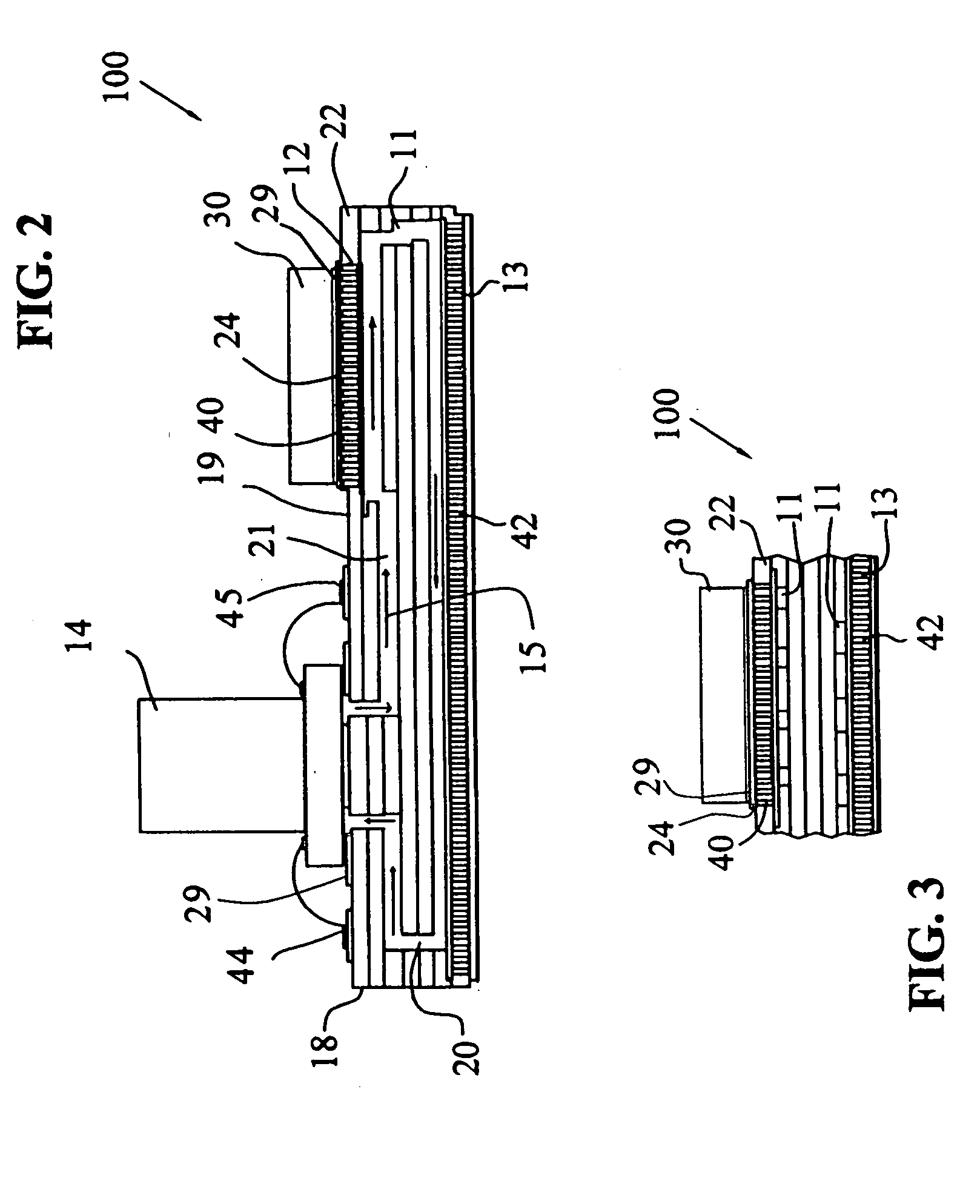 Integrated cooling system for electronic devices