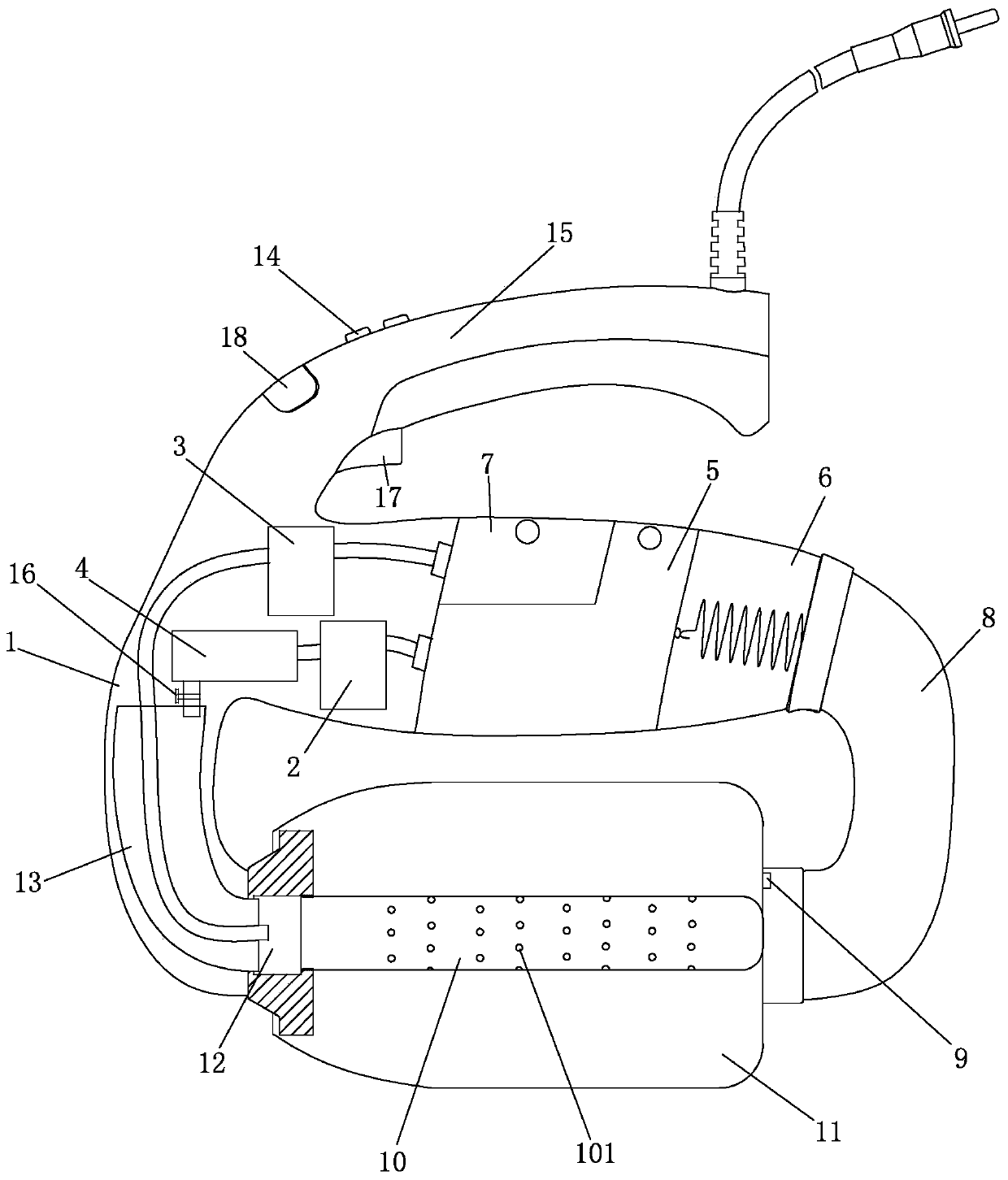 Medicine bag steam hot treatment machine