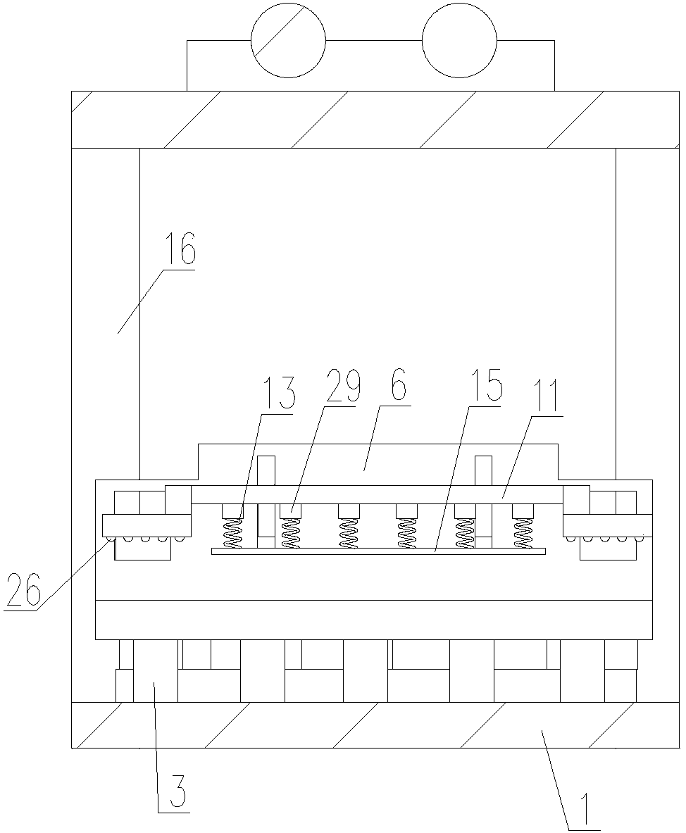 Civil air defense door testing device and manufacturing method thereof